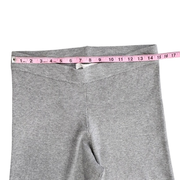NWT Adyson Parker ribbed knit gray pants loungewear pull on medium - Picture 9 of 13